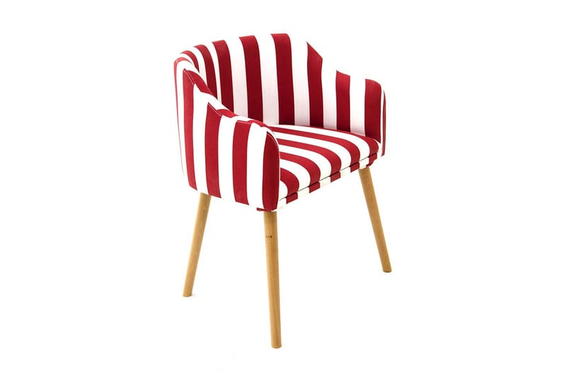 Massive Design lænestol stribet - Rød / Hvid - Spisebordsstole & køkkenstole - Armstole