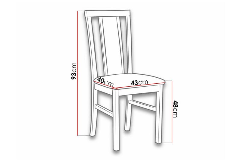 Roma Spisestol - Sort/Hvid - Møbler - Stole & lænestole - Spisebordsstole & køkkenstole