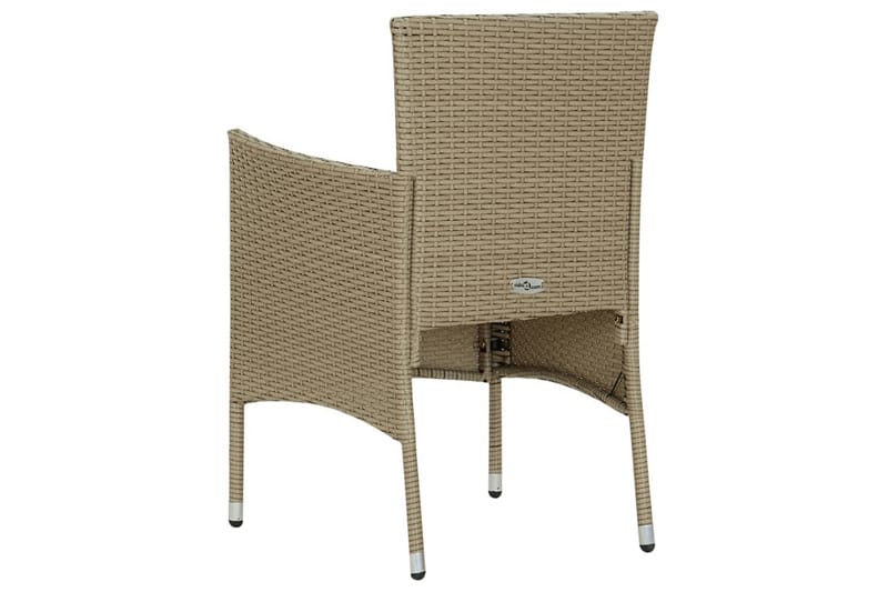 spisebordsstole til haven 4 stk. polyrattan beige - Beige - Møbler - Stole & lænestole - Spisebordsstole & køkkenstole