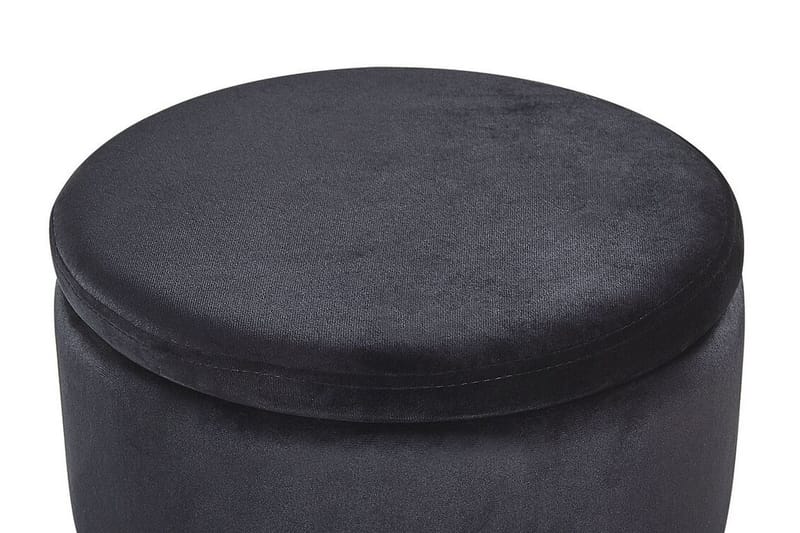 Eldoris Ottoman 2 stk - Sort/Velour - Møbler - Stole & lænestole - Taburet & skammel - Ottoman