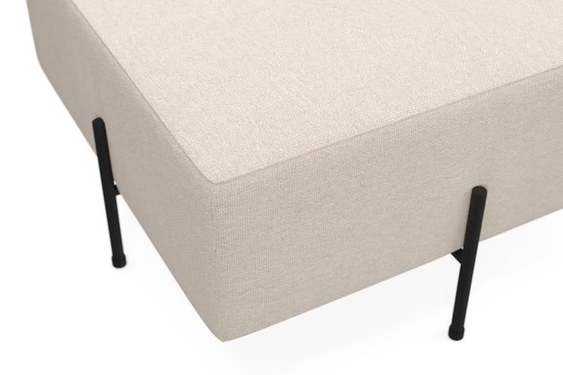 Menard Compact Puf 70 cm Kvadratisk - Beige - Møbler - Stole & lænestole - Taburet & skammel - Ottoman