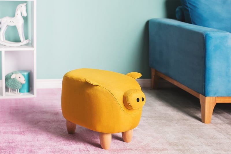 Piggy puf 50 cm - Gul - Ottoman