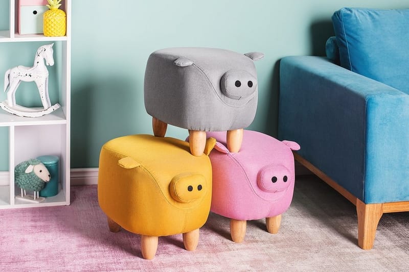 Piggy puf 50 cm - Grå - Møbler - Stole & lænestole - Taburet & skammel - Ottoman