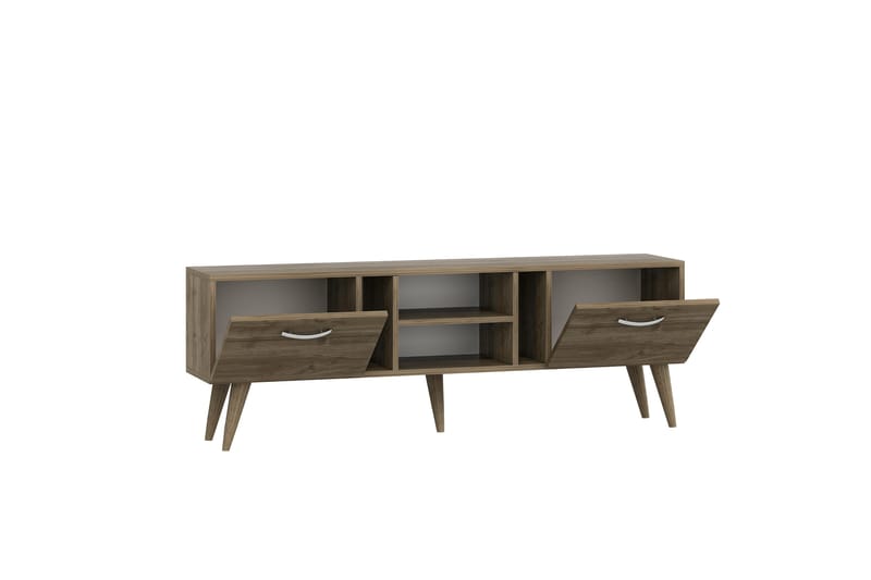 Rudy TV-benk 180x29,6 cm Brun - Hanah Home - Møbler - TV borde & mediemøbler - TV-borde