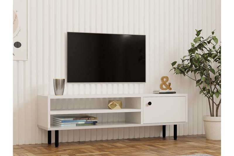 Aegonfort Tv-bænk 120 cm - Hvid - Møbler - TV borde & mediemøbler - TV-borde