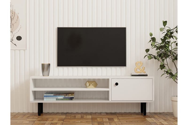 Aegonfort Tv-bænk 120 cm - Hvid - Møbler - TV borde & mediemøbler - TV-borde