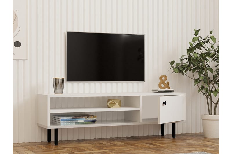 Aegonfort Tv-bænk 120 cm - Hvid - Møbler - TV borde & mediemøbler - TV-borde