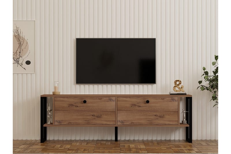 Ahu Tv-bænk 160 cm - Brun - Møbler - TV borde & mediemøbler - TV-borde