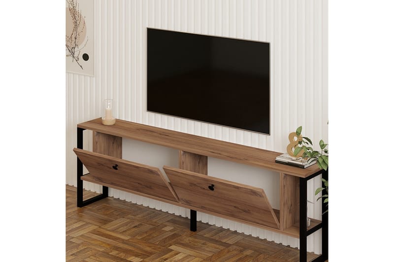 Ahu Tv-bænk 160 cm - Brun - Møbler - TV borde & mediemøbler - TV-borde