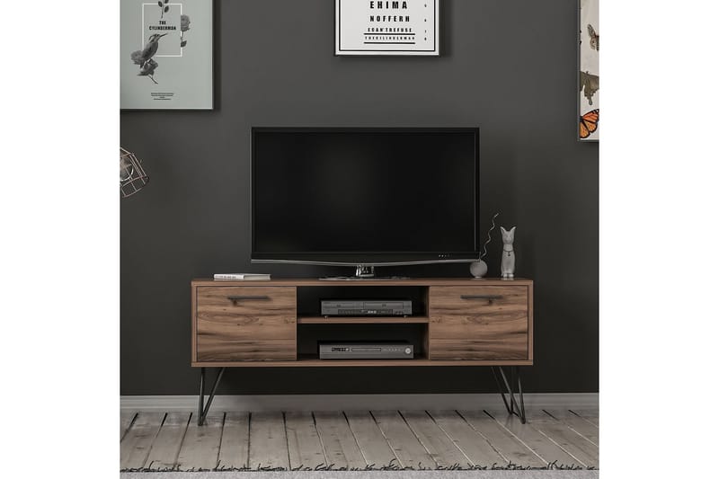 Almire Tv-bänk 35 cm - Valnød - Møbler - TV borde & mediemøbler - TV-borde