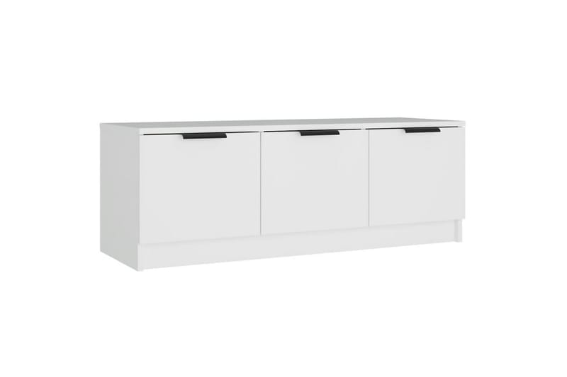 beBasic tv-bord 102x35x36,5 cm konstrueret træ hvid - Hvid - Møbler - TV borde & mediemøbler - TV-borde