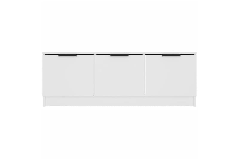 beBasic tv-bord 102x35x36,5 cm konstrueret træ hvid - Hvid - Møbler - TV borde & mediemøbler - TV-borde