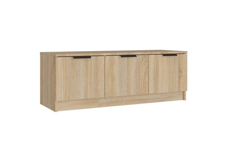 beBasic tv-bord 102x35x36,5 cm konstrueret træ sonoma-eg - Brun - Møbler - TV borde & mediemøbler - TV-borde