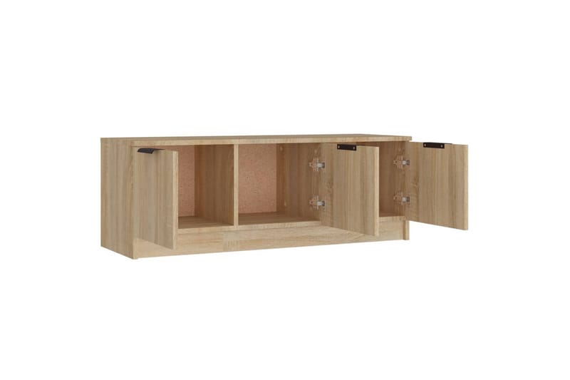 beBasic tv-bord 102x35x36,5 cm konstrueret træ sonoma-eg - Brun - Møbler - TV borde & mediemøbler - TV-borde