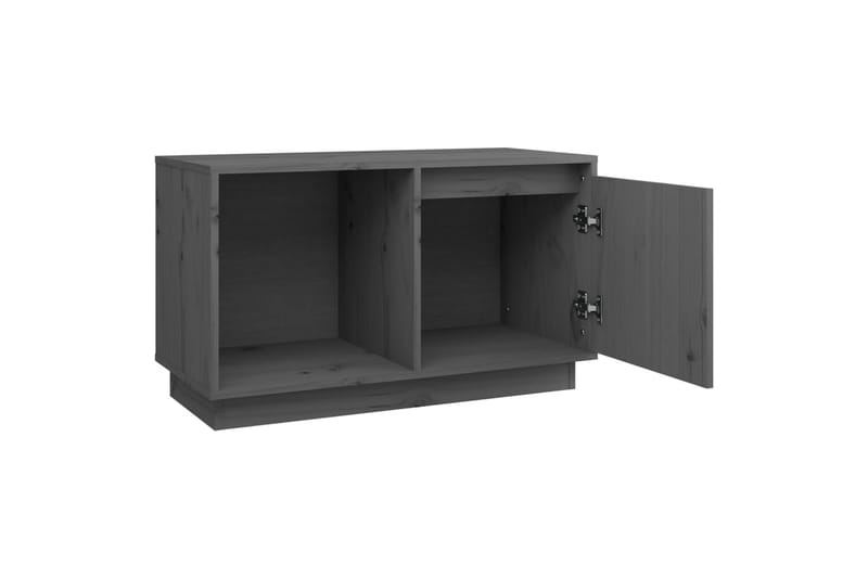 beBasic tv-bord 74x35x44 cm massivt fyrretræ grå - GrÃ¥ - Møbler - TV borde & mediemøbler - TV-borde