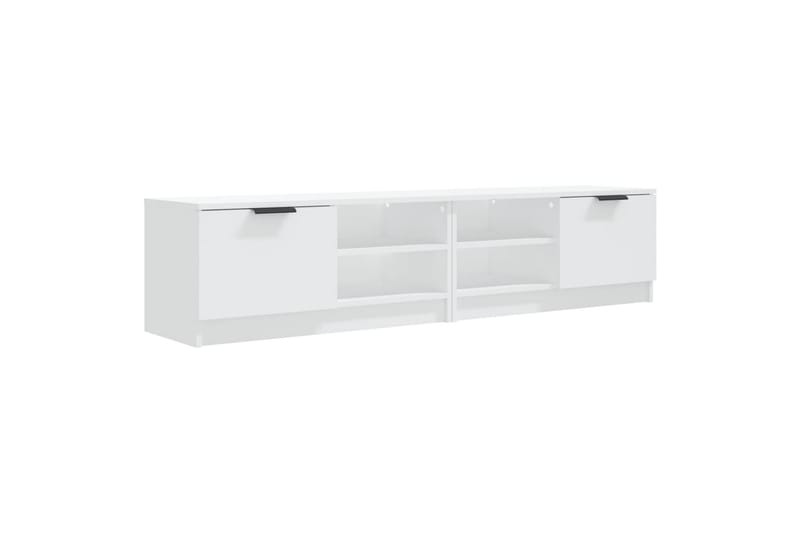 beBasic tv-borde 2 stk. 80x35x36,5 cm konstrueret træ hvid - Hvid - Møbler - TV borde & mediemøbler - TV-borde