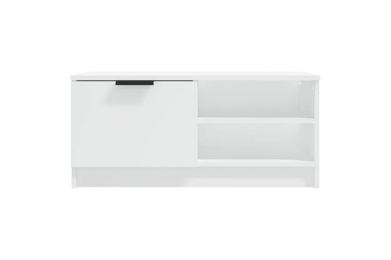 beBasic tv-borde 2 stk. 80x35x36,5 cm konstrueret træ hvid - Hvid - Møbler - TV borde & mediemøbler - TV-borde