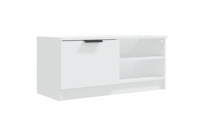 beBasic tv-borde 2 stk. 80x35x36,5 cm konstrueret træ hvid - Hvid - Møbler - TV borde & mediemøbler - TV-borde