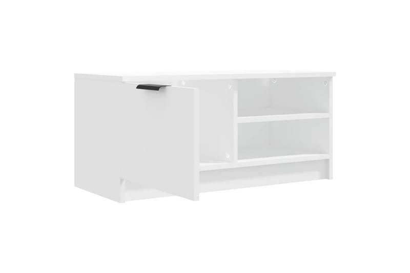 beBasic tv-borde 2 stk. 80x35x36,5 cm konstrueret træ hvid - Hvid - Møbler - TV borde & mediemøbler - TV-borde