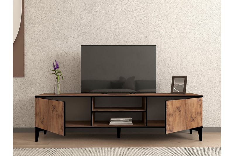 Begi Tv-bänk 180 cm - Brun/Sort - Møbler - TV borde & mediemøbler - TV-borde