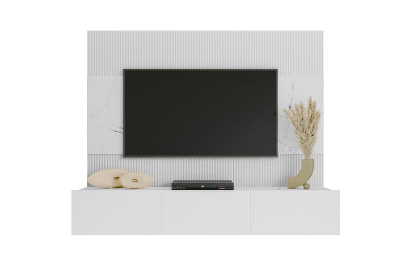 Bernice Tv-skab 38x150 cm - Hvid - Møbler - TV borde & mediemøbler - TV-skab