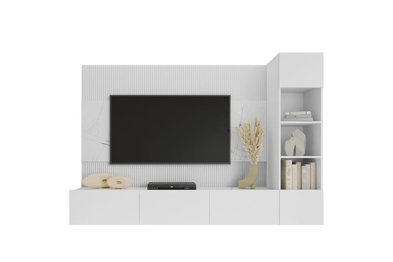 Bernice Tv-skab 38x150 cm - Hvid - Møbler - TV borde & mediemøbler - TV-skab