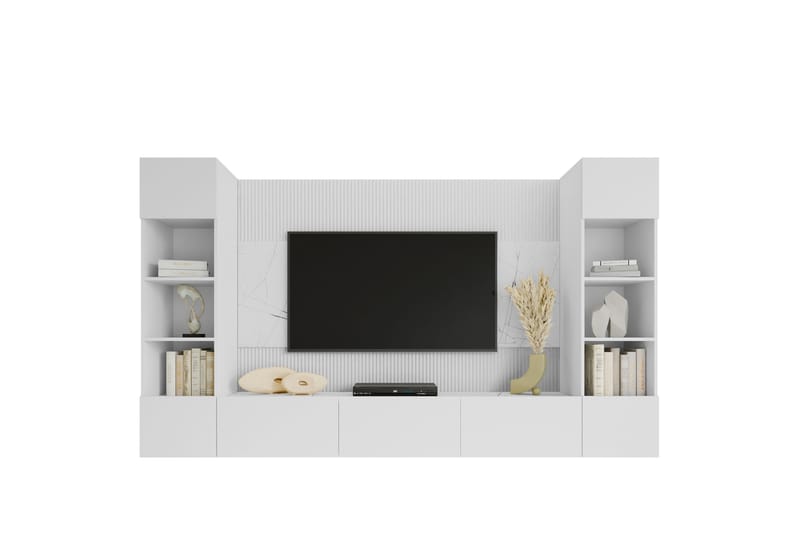 Bernice Tv-skab 38x150 cm - Hvid - Møbler - TV borde & mediemøbler - TV-skab