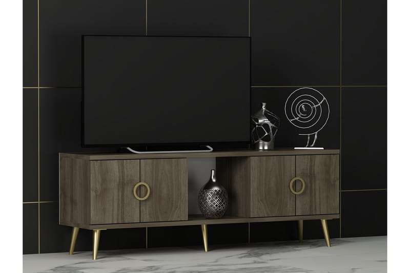 Cey Tv-bænk 120 cm - Valnød - Møbler - TV borde & mediemøbler - TV-borde