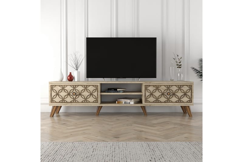 Chass Tv-bänk 180 cm - Beige - Møbler - TV borde & mediemøbler - TV-borde