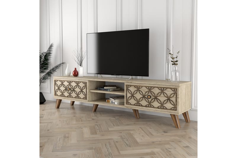 Chass Tv-bänk 180 cm - Beige - Møbler - TV borde & mediemøbler - TV-borde