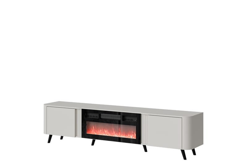 Clement Tv-bænk 200 cm - Beige - Møbler - TV borde & mediemøbler - TV-borde