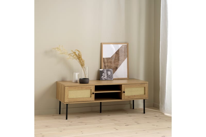 Cyndy TV-bord 120 cm - Beige - Møbler - TV borde & mediemøbler - TV-borde