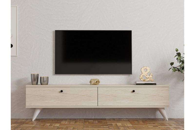 Djarhint Tv-bænk 160 cm - Beige - Møbler - TV borde & mediemøbler - TV-borde