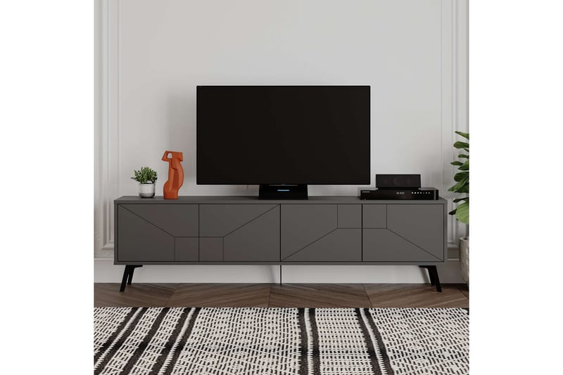 Dune Tv-bænk 180 cm - Antracit - Møbler - TV borde & mediemøbler - TV-borde