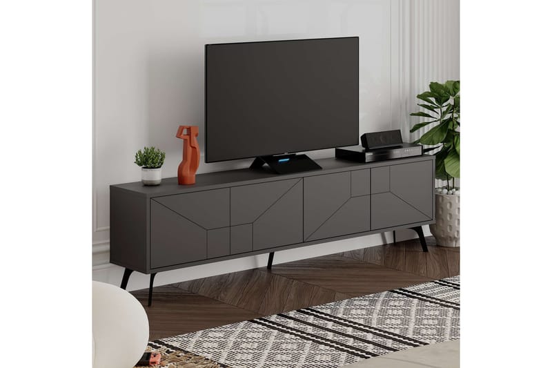 Dune Tv-bænk 180 cm - Antracit - Møbler - TV borde & mediemøbler - TV-borde