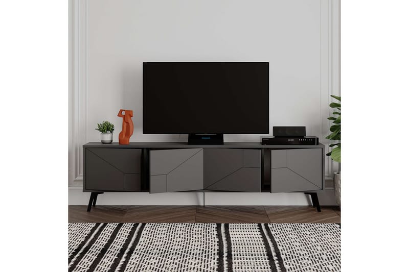 Dune Tv-bænk 180 cm - Antracit - Møbler - TV borde & mediemøbler - TV-borde