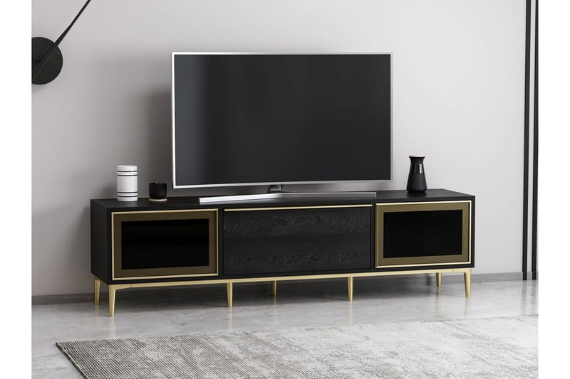 Elevate Tv-bænk 180 cm - Sort - Møbler - TV borde & mediemøbler - TV-borde