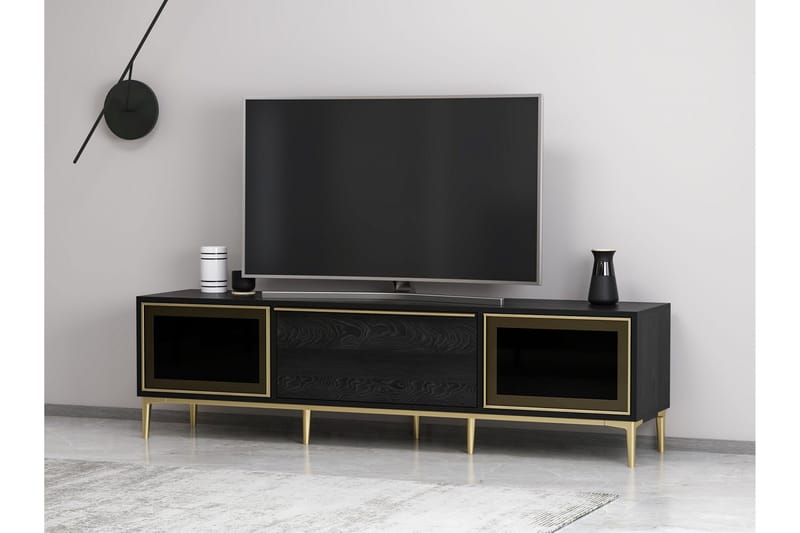 Elevate Tv-bænk 180 cm - Sort - Møbler - TV borde & mediemøbler - TV-borde