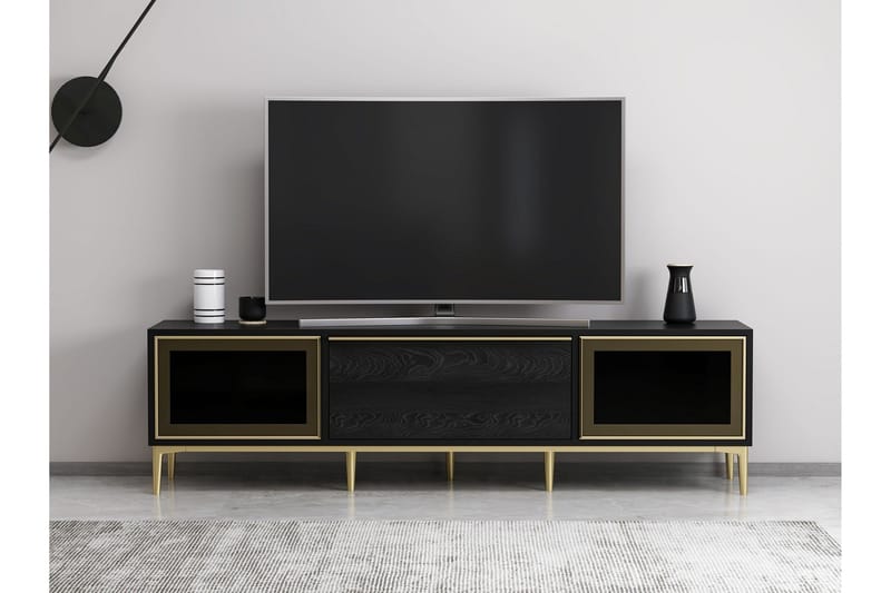 Elevate Tv-bænk 180 cm - Sort - Møbler - TV borde & mediemøbler - TV-borde