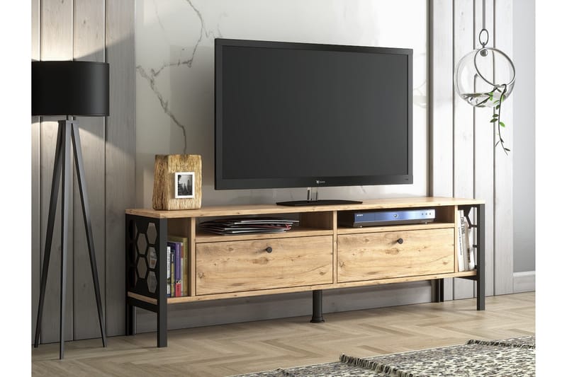 Elspet Tv-bænk 160 cm - Brun - Møbler - TV borde & mediemøbler - TV-borde