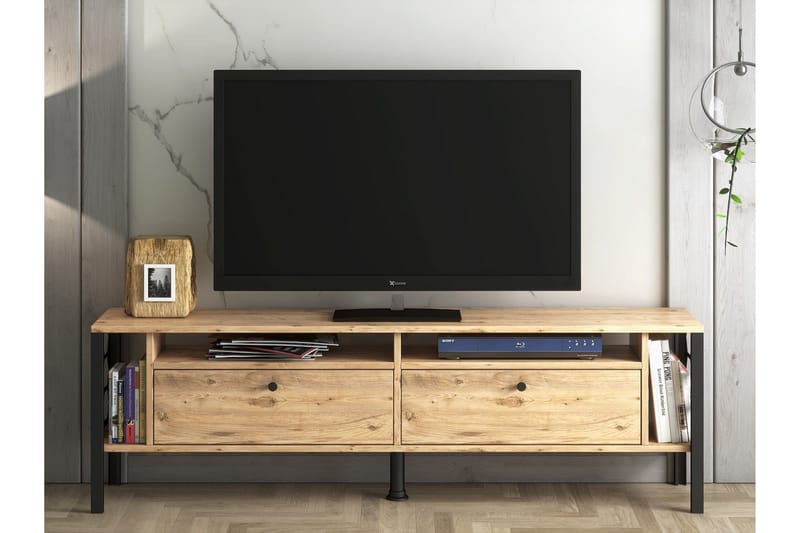 Elspet Tv-bænk 160 cm - Brun - Møbler - TV borde & mediemøbler - TV-borde