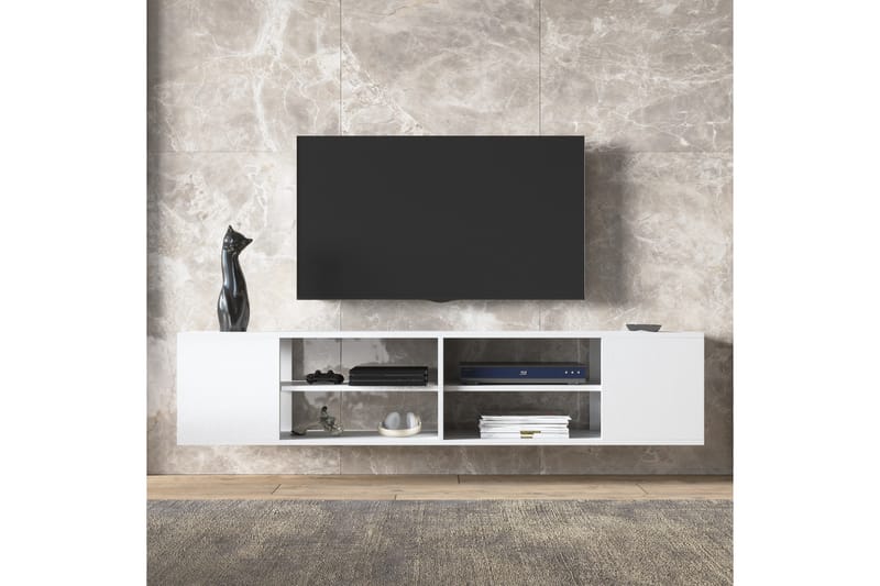 Elspet Tv-bænk 180 cm - Hvid - Møbler - TV borde & mediemøbler - TV-borde