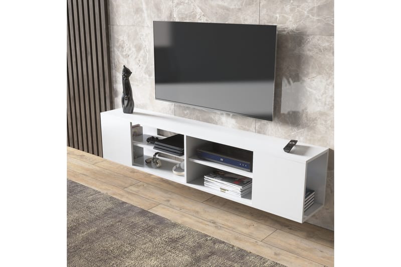 Elspet Tv-bænk 180 cm - Hvid - Møbler - TV borde & mediemøbler - TV-borde