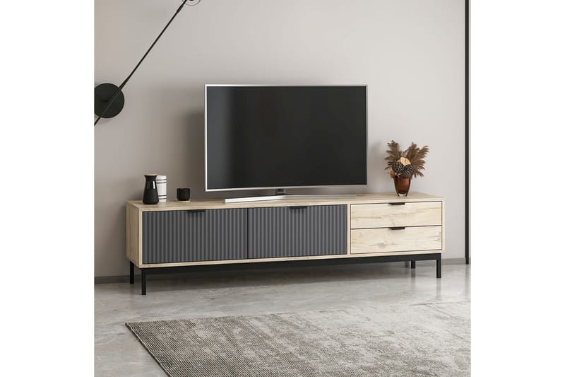 Esta Tv-bänk 180 cm - Antracit - Møbler - TV borde & mediemøbler - TV-borde