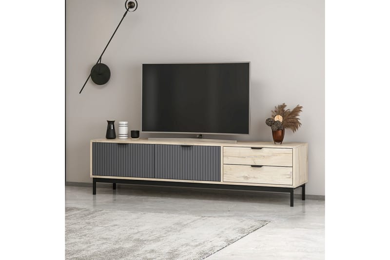 Esta Tv-bänk 180 cm - Antracit - Møbler - TV borde & mediemøbler - TV-borde