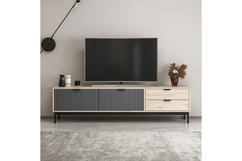 Esta Tv-bänk 180 cm - Antracit - Møbler - TV borde & mediemøbler - TV-borde