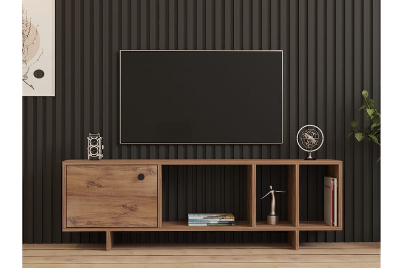 Folsom Tv-bænk 140 cm - Brun - Møbler - TV borde & mediemøbler - TV-borde