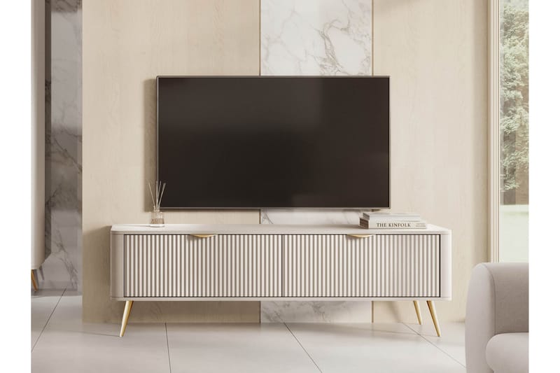 Forba TV-benk 164 cm - Beige - Møbler - TV borde & mediemøbler - TV-borde