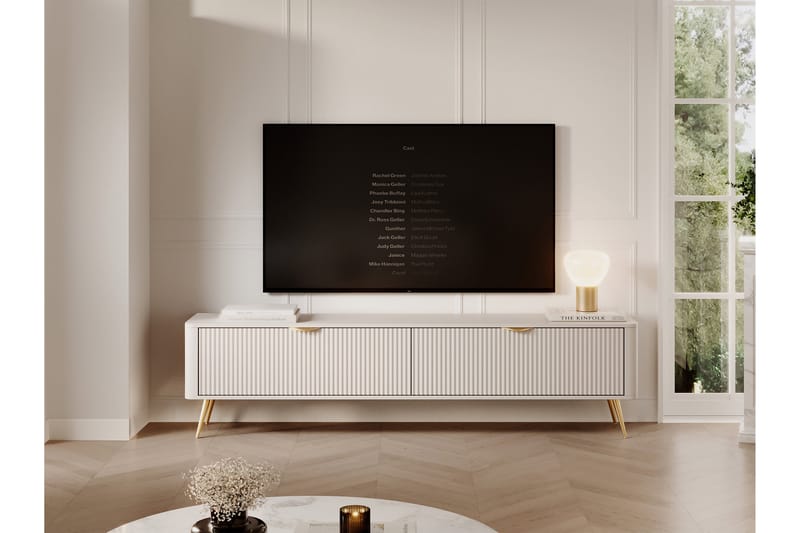 Forba TV-benk 200 cm - Beige - Møbler - TV borde & mediemøbler - TV-borde