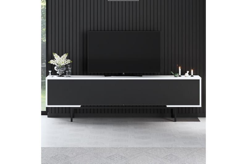 Germaine TV-bord 180 cm - Sort/Hvid - Møbler - TV borde & mediemøbler - TV-borde